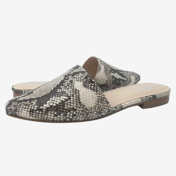 Snakeskin Patterned Women's Mules - Picture 1 of 7